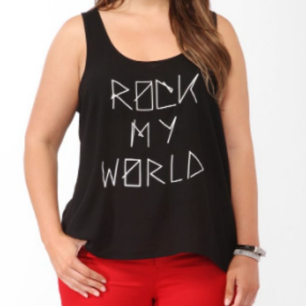 PLUS Rock my World tank top